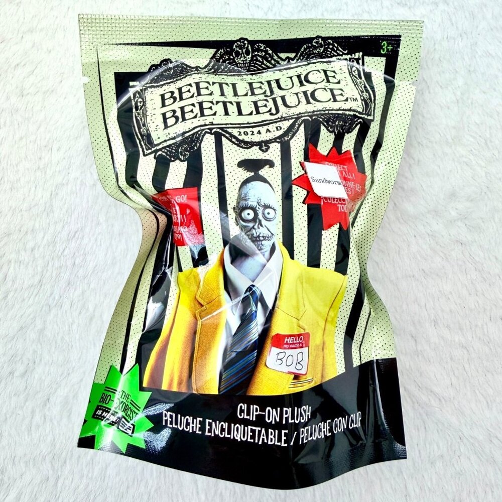 Beetlejuice 2 Movie 2024 Clip-On Plush Mini Figure Blind Bag Sandworm